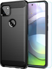 M MAIKEZI for Moto One 5G Ace Case with HD Screen Protector, Slim Non-Slip Prote
