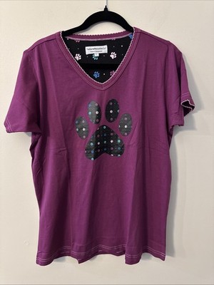 The Animal Rescue Site Tee Maroon  Size L