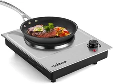 NEW Cusimax Hot Plate CMHP-C150 Stainless Steel Double Cast Iron