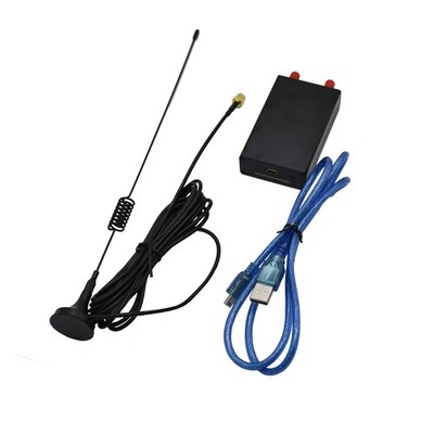 100KHz-1.7GHz UV HF RTL SDR Software Defined Radio Tuner Receiver USB& Cable Kit