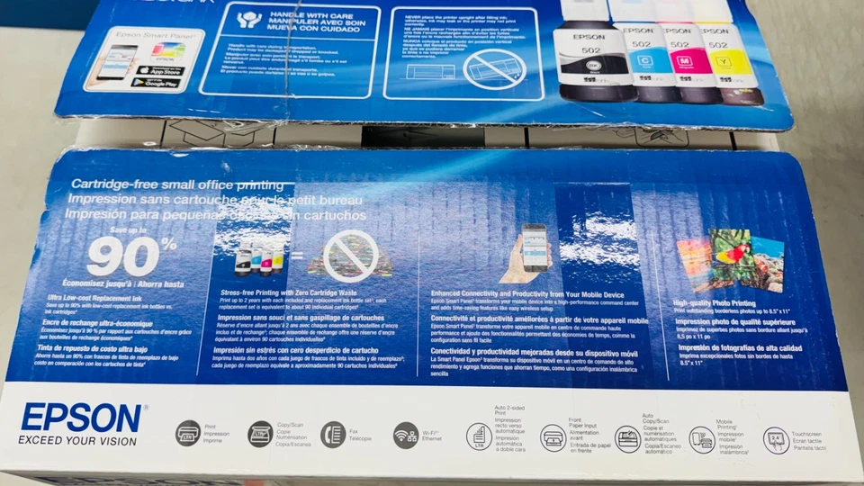 Epson EcoTank ET-4850 Color Inkjet All-In-One Printer - White - New Other - Image 2 of 4