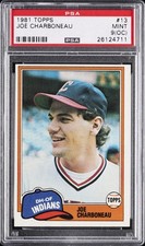 1981 TOPPS #13 JOE CHARBONEAU ROOKIE RC PSA 9 OC