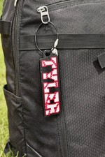 Personalized Baseball Bag Tag - Custom Baseball Keychain - Baseball Backpack Tag