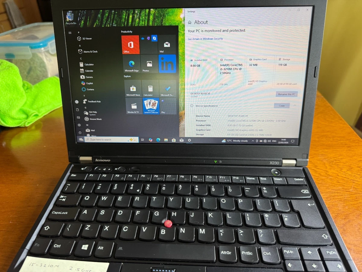 Lenovo ThinkPad X230 Intel Core i5 3rd Gen. PC Laptops & Netbooks
