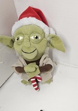 Disney Star Wars Christmas Yoda With Santa Hat Plush 8" Stuffed Animal