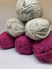 Lot 6 Skeins:  # 1827 (x3) # 1218 (x3) Stylecraft Special DK Yarn Preowned READ