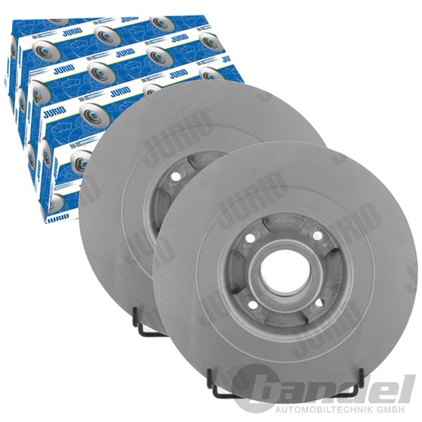 2X Jurid Bremsscheiben Hinten 270Mm Voll Passend FÜR Renault Megane ScÉNic |-image