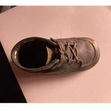Vintage Children  s Brown Leather Lace-Up Shoe/Boot