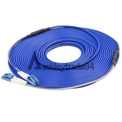 100M Armored Cable Fiber Optic Patch Cord LC-LC UPC SM 9/125 Duplex Fiber Cable 