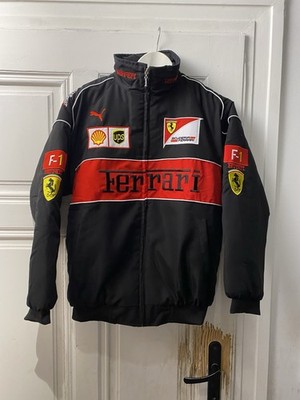 Ferrari Racing Jacke (Größe M) - Vintage Bomberjacke