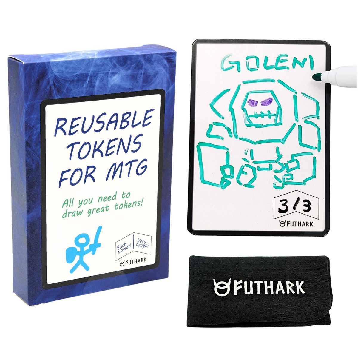 Dry Erase MTG Tokens Cards Set Reversible Reusable Double-Sided Universal T... Dry Erase MTG Tokens Cards Set Reversible Reusable Double-Sided Universal T...