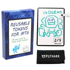 Dry Erase MTG Tokens Cards Set Reversible Reusable Double-Sided Universal T...
