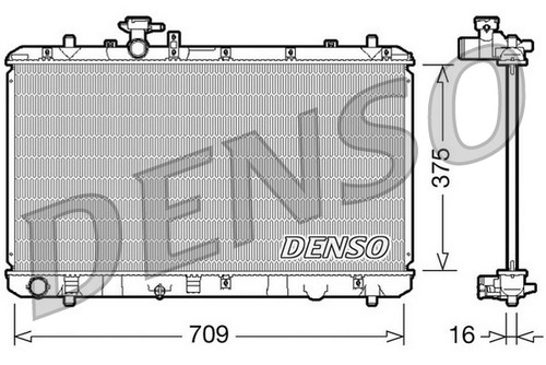 DENSO Radiateur À Eau Moteur pour Suzuki SX4 Fiat Sedici GY EY FY - Photo 2/2