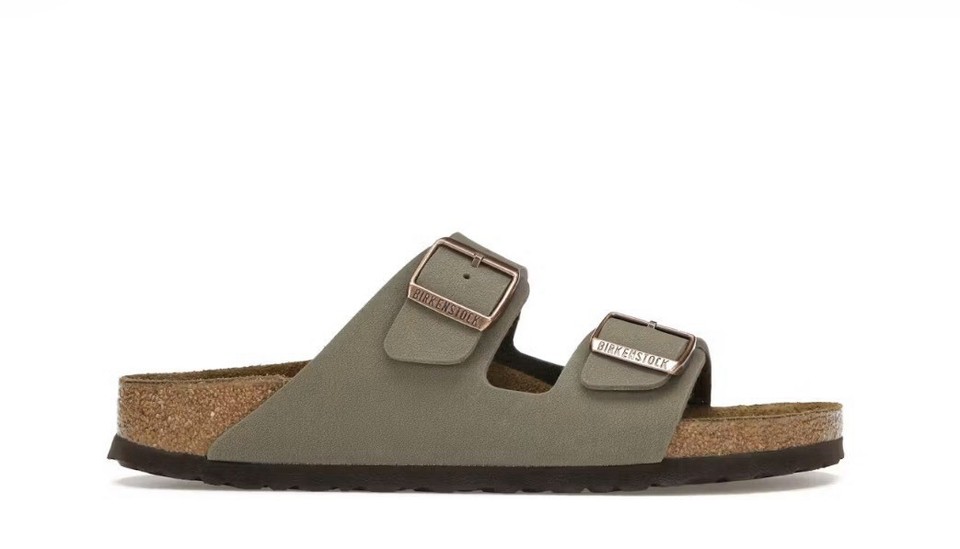 Birkenstock Arizona Birkibuc Sandals Stone Men's Size 10 US / 43 EU