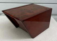 Wooden Lacquered Empty Watch Box Burl Wood Storage Presentation Display Case