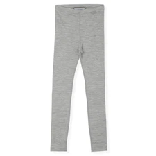 Unisex Thermal Bottoms Lightweight Merino Wool Base Layer Gray Heather
