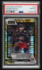 2023 O-Pee-Chee Platinum Seismic Gold 7/50 Adam Fantilli #203 PSA 10 GEM MT 1q8a