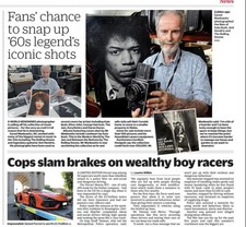 Jimi Hendrix Rolling Stones Kate Bush Album Covers Photo Auction News Clipping
