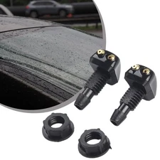 Washer Jet Washer Wiper Nozzle Car Accessories Sprayer Washer Sprayer 2PCS Black