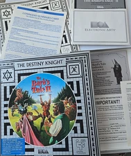 Vtg The Bard's Tale II Destiny Knight Software Electronic Arts 1986 PC 5.25"