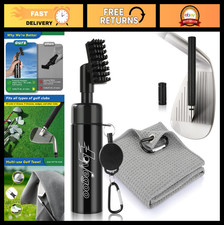 3-in-1 Golf Club Cleaner Kit - Brush, Water Groove Sharpener  Towel - Must-Have