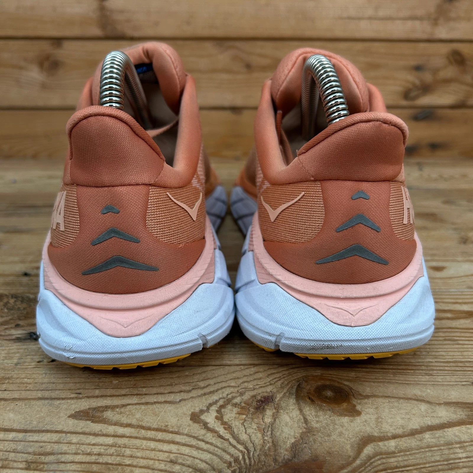 Scarpe da ginnastica Hoka One One donna UK 7 5 Arahi 6 arancione al sole corsa maratona