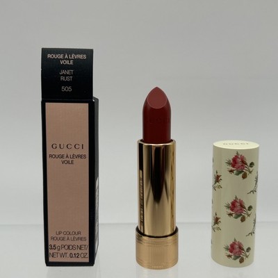 GUCCI Rouge A Levres Voile Janet Rust 505 Lipstick Sheer Lip Colour 0.12 NIB