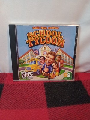 School Tycoon PC Game Vintage Videogame Computer Game 2003 CD ROM For Windows 