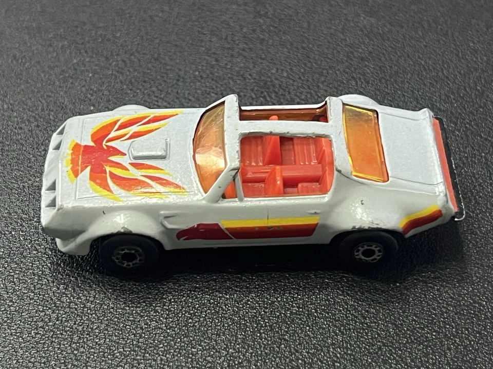 Matchbox Superfast Silver Pontiac 1979 techo en T Firebird transmisión automática raro Foto 3 de 4