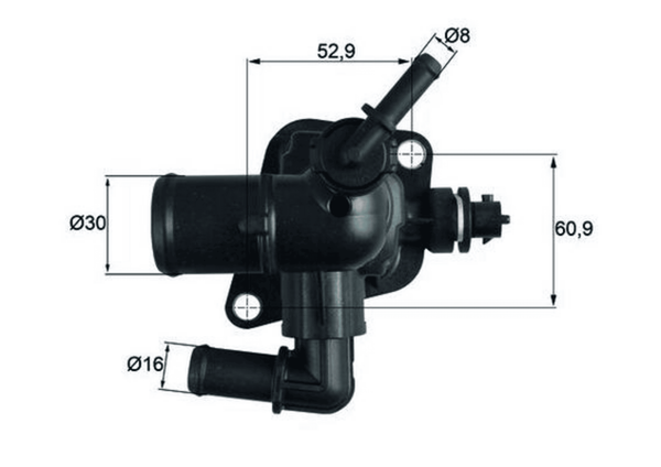 Thermostat KüHlmittel FüR Alfa Romeo CitroËN Fiat Lancia Peugeot Mito Nemo-image