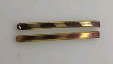 VTG Goody Stay Tight Clasp Clip Hair Barrettes 3  Mock Tortoise Shell Set of 2