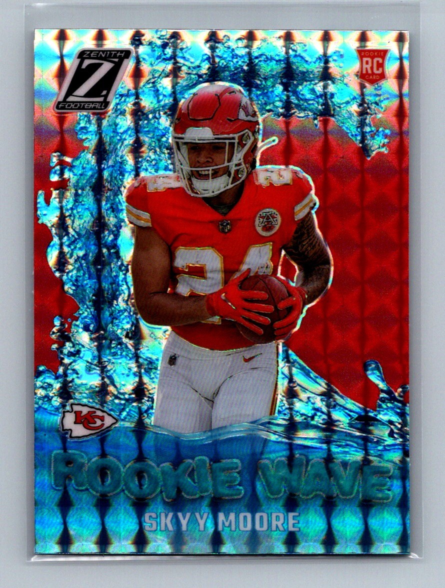 2022 Zenith Skyy Moore #RW-SM Kansas City Chiefs Rookie Wave Red Rookie