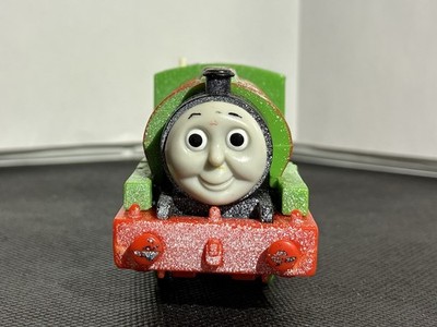 Thomas & Friends TRACKMASTER Railway Snow Covered Percy 6 Train Engine Green