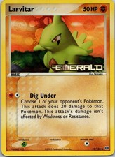 Pokémon TCG: Larvitar EX Emerald (Stamped) 52/106 Holo HP on eBay