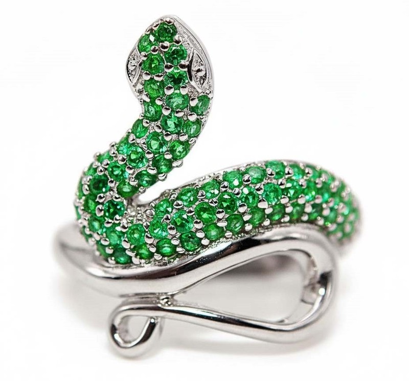 1CT Heat Treated Green Tourmaline 925 Genuine Sterling Silver Ring Jewelry Sz 6 