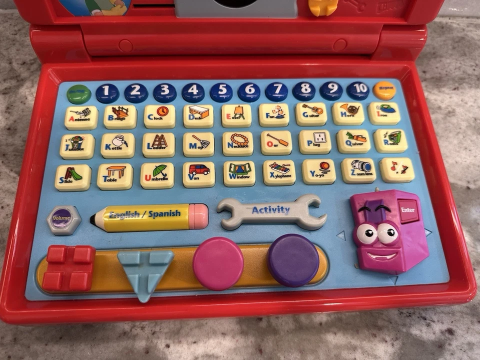 Vtech Disney Handy Manny Learning Laptop Works Perfectly Missing Tools - Image 3 of 4