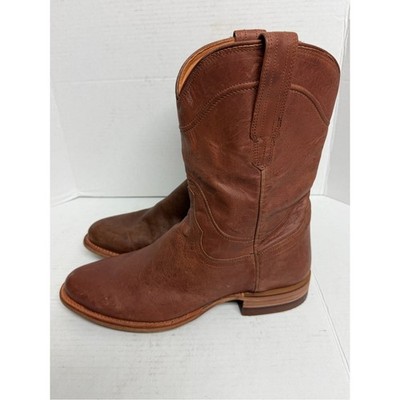 Tecovas Earl Cowboy Roper Boots Mens 9D Goat Leather Western $325 NEW MISMATCHED