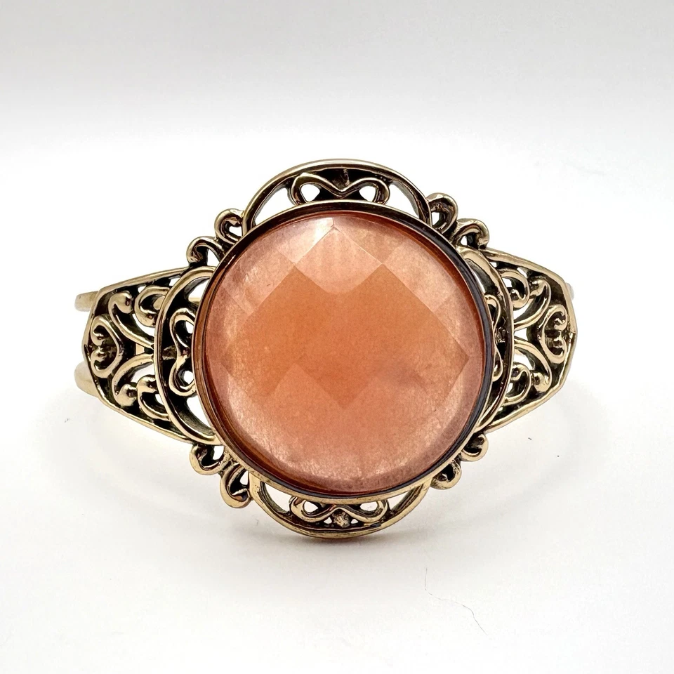 Brazalete Studio Barse Natural Melocotón Aventurina Dorado Bronce Suroeste Foto 2 de 4