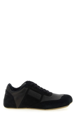 MM6 MAISON MARGIELA Anatomic Black Leather Sneakers New And Authentic
