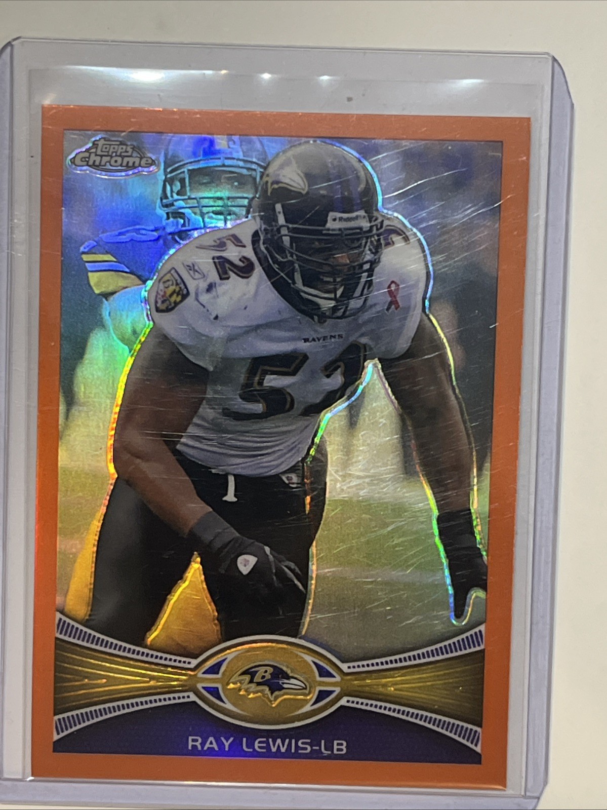 2012 Topps Chrome #121 Ray Lewis Orange Refractors