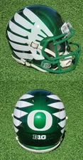 OREGON DUCKS NEW FOR 2025 SPECIAL FOOTBALL MINI HELMET vs. IOWA