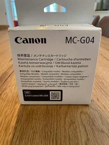 Genuine Canon MC-G04 Maintenance Cartridge 5813C001 Brand New Sealed - Photo 2/5