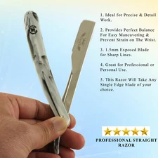 MEN'S SHAVING RAZOR BLADE HOLDER REUSABLE BARBER RAZORS SHAVETTE + 10 BLADES