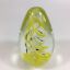 thumbnail 2  - Modern Glass Yellow Air Twist Paperweight Unsigned 12.5cm In Height