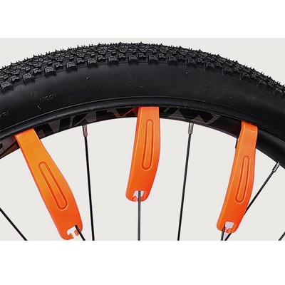 Black Silver Bynccea Leva Gomme Bicicletta,Strumenti per Cambio Gomme,Acciaio Inossidabile Leva per Bici