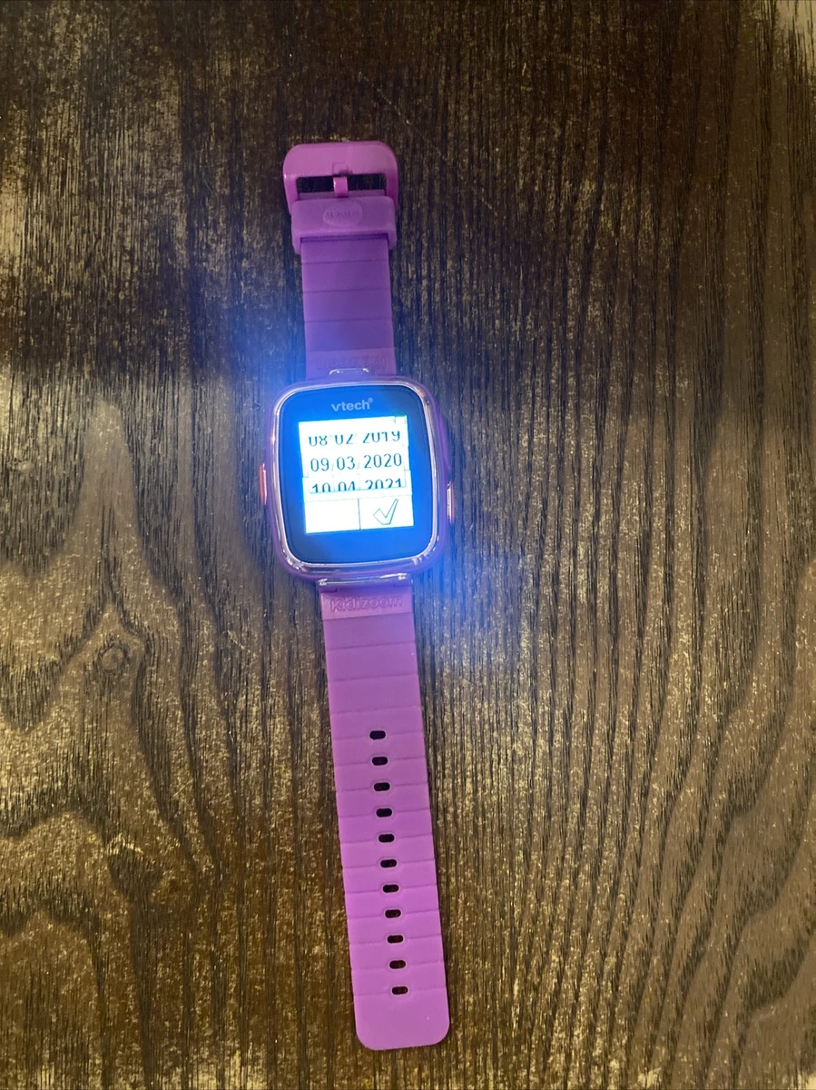 Vtech purple digital wrist watch with buckle band NO CHARGING CORD