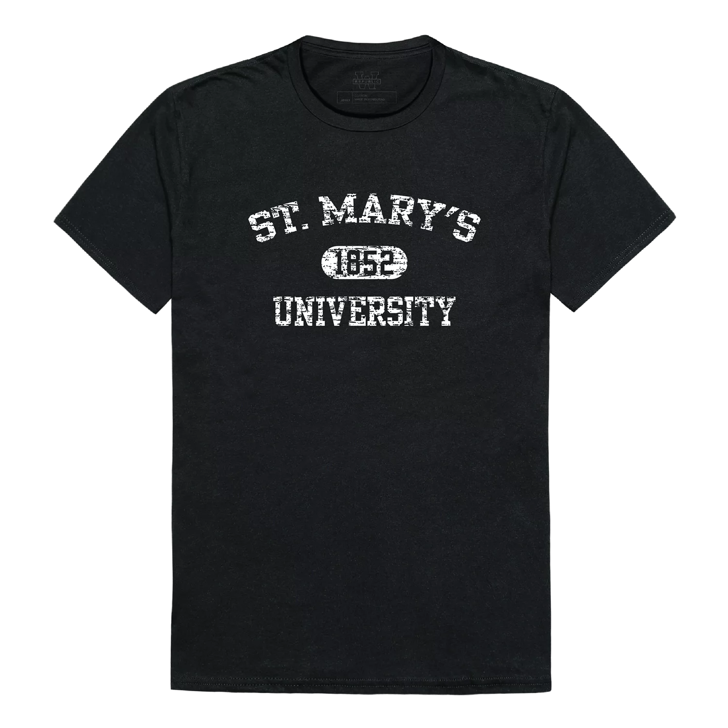 Saint Marys Rattlers NCAA Vintage Distressed V-Neck College Tee