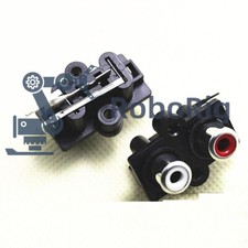 10PCS X PCB Mount 2 RCA Female Stereo Aux Audio Video Jack AV Socket Connector