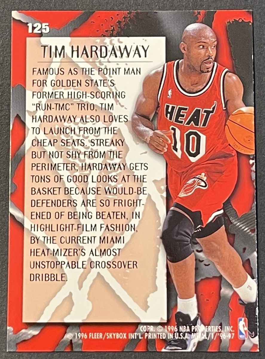 1996-97 Fleer Metal Basketball Tim Hardaway Metallized Card