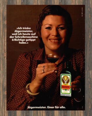 Jägermeister #1887 - Reklame Werbeanzeige Original-Werbung 1980